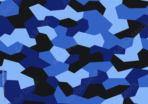 Geometric camouflage seamless pattern texture. Abstract modern endless military polygonal background.