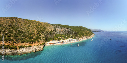 White sand beach on the Adriatic Coach, Croatia, Albania, Montenegro