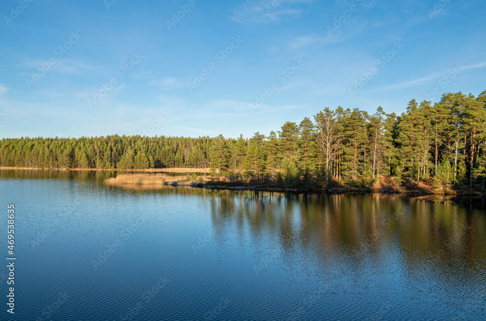 View of The Lake Matildanjarvi, Teijo National Park, Finland