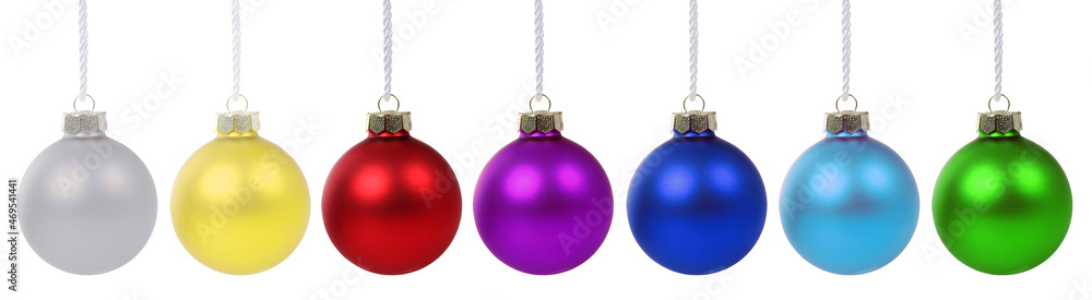 Christmas balls decoration isolated on white Christmas balls decoration isolated on white