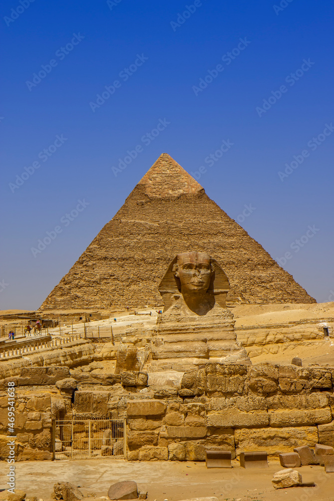 The great pyramids and Sphinx monument, Giza, Cairo, Egypt The great pyramids and Sphinx monument, Giza, Cairo, Egypt