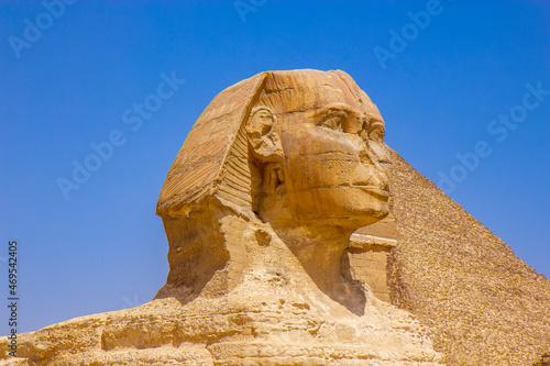 The great monument of Sphinx  Giza  Cairo  Egypt