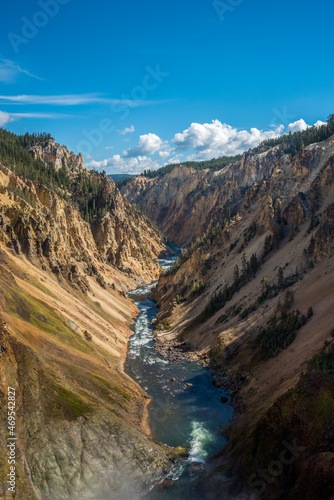 River flowing through the popular Grand Canyon of the Yellowstone © imagoDens