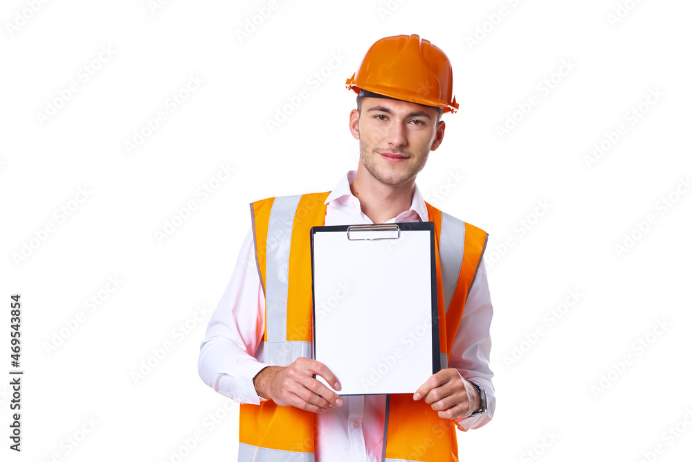 Engineer with documents working form of professionals Engineer with documents working form of professionals