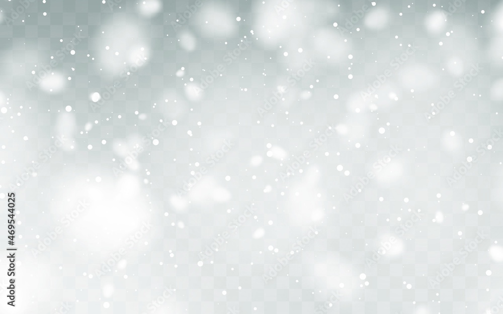 Png Vector heavy snowfall, snowflakes in different shapes and forms. Snow flakes, snow background. Falling Christmas	