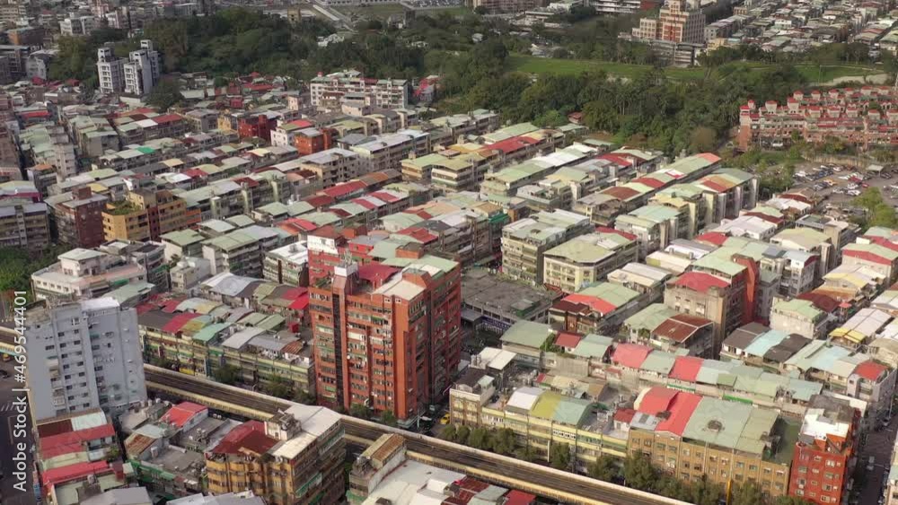 day time flight over taipei city living block traffic streets aerial panorama 4k taiwan day time flight over taipei city living block traffic streets aerial panorama 4k taiwan