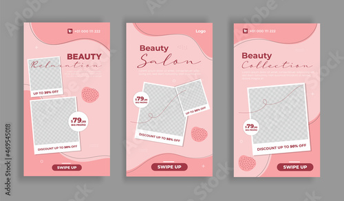 Beauty Center Makeup Social media stories Design