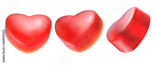 Tableau sur toile heart Jelly gummy candy