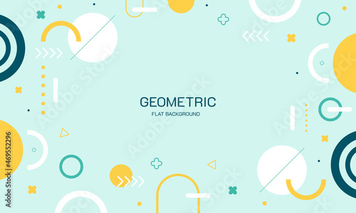 Flat design of abstract background vector.