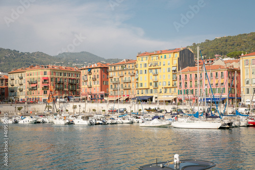 Nice  wonderful city of the cote-d       Azur with its marine and architectures   in a sunny day with blue sky