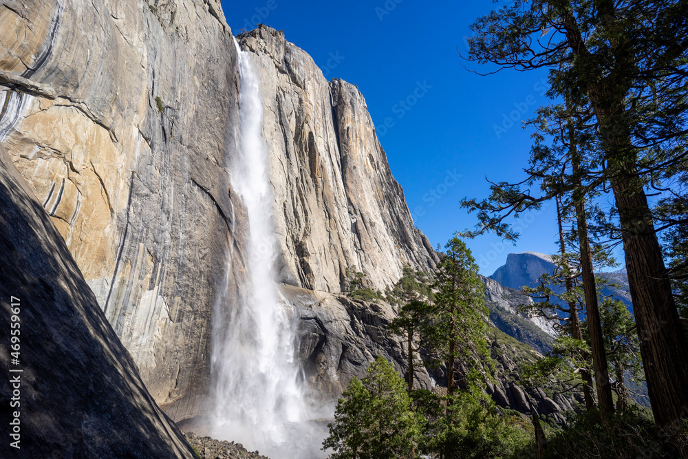 waterfall in yosemite