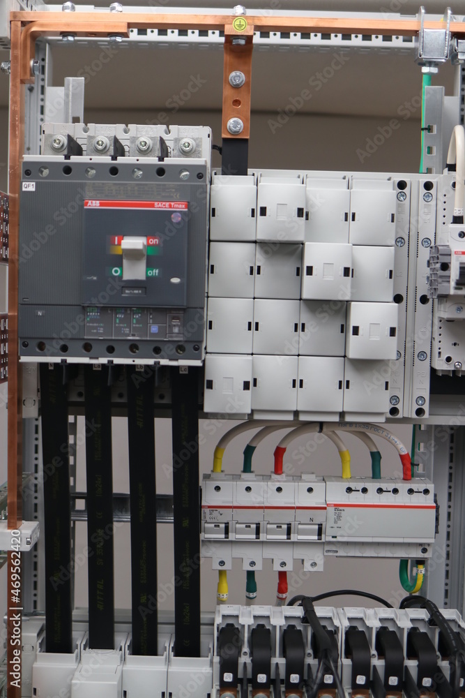 ABB Tmax electric circuit breakers in the RITTAL electrical cabinet ...