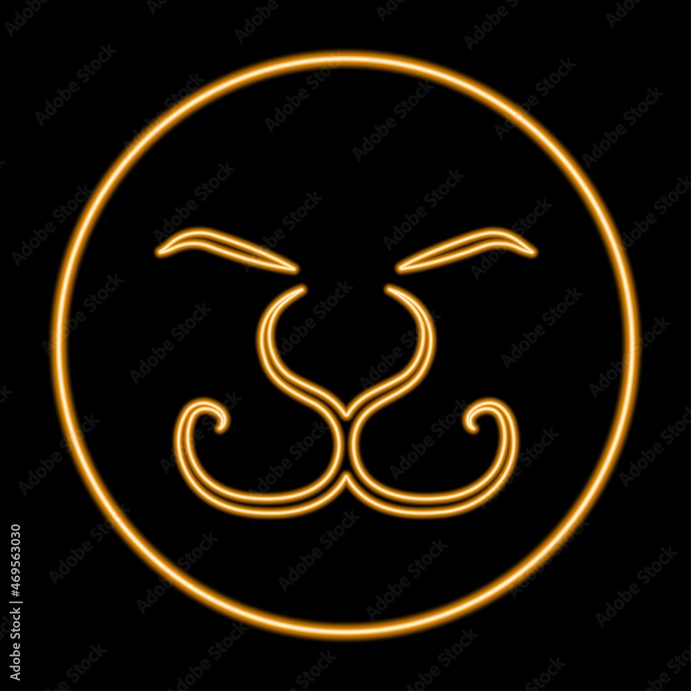 Tiger neon sign, modern glowing banner design, colorful modern design trends. Vector illustration. Tiger neon sign, modern glowing banner design, colorful modern design trends. Vector illustration.