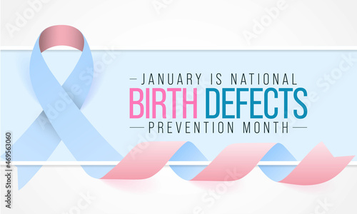 Birth defects prevention month is observed every year in January, are structural changes present at birth that can affect almost any part or parts of the body. Vector illustration