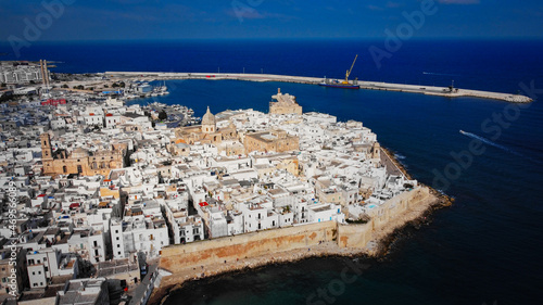 Fotografie Historic old town of Monopoli in Italy - travel photography