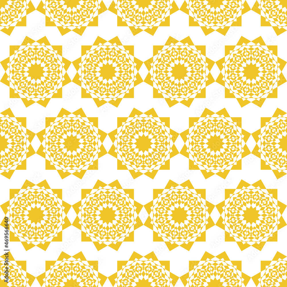 Fototapeta premium seamless shapes pattern with golden color