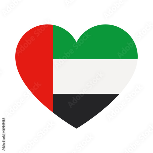 hearted uae flag Free Download hearted uae flag - GFXLoad