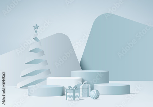 3d background products display podium scene with geometric platform. background vector 3d rendering with podium. stand to show cosmetic products. Stage showcase on pedestal display pink studio