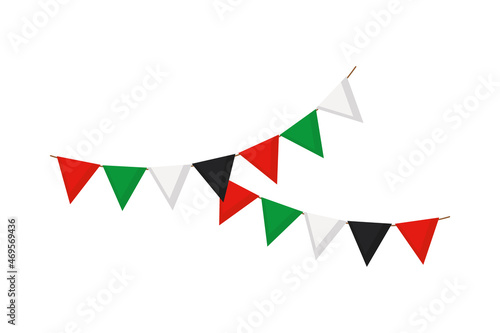 colorful pennants icon