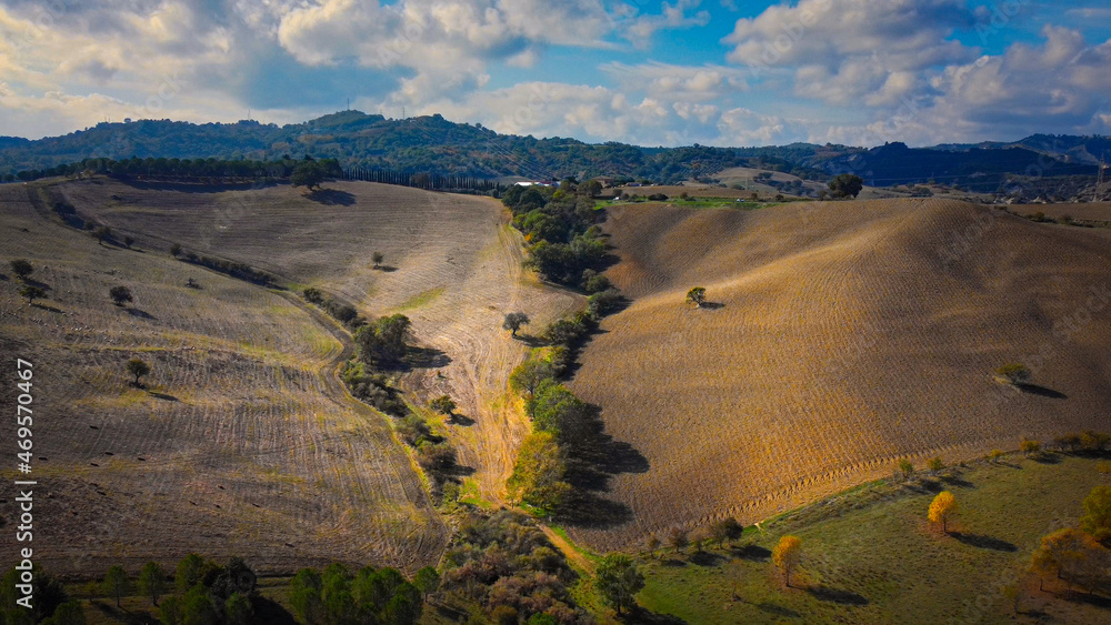 Italy from above - beautiful rural landscapes and amazing nature - travel photography