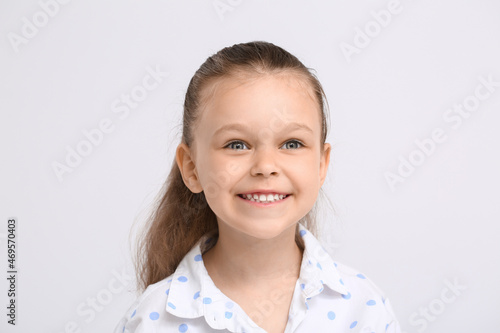 Portrait of pretty smiling ...