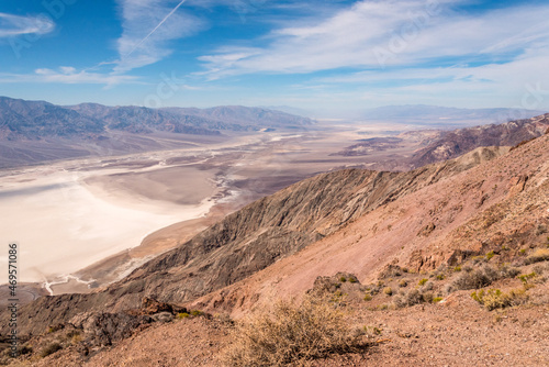 Great view from Dante's View over the Badwater Basin, Death Valley