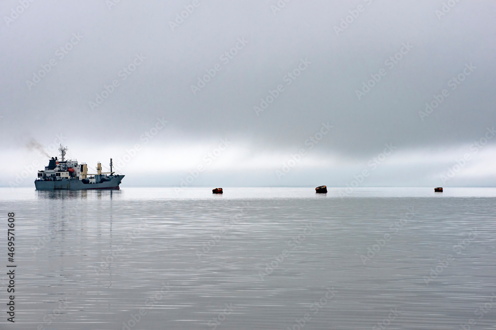 Kamchatka Peninsula, Russia.
Seaport in Petropavlovsk-Kamchatsky. Fishing ship in the ocean Kamchatka Peninsula, Russia.
Seaport in Petropavlovsk-Kamchatsky. Fishing ship in the ocean