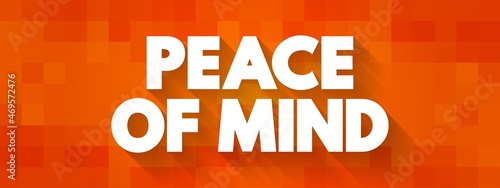 Wallpaper Mural Peace Of Mind text quote, concept background Torontodigital.ca