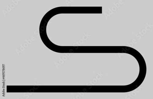 Cord vector illustration. An isolated flat icon illustration of cord with nobody.