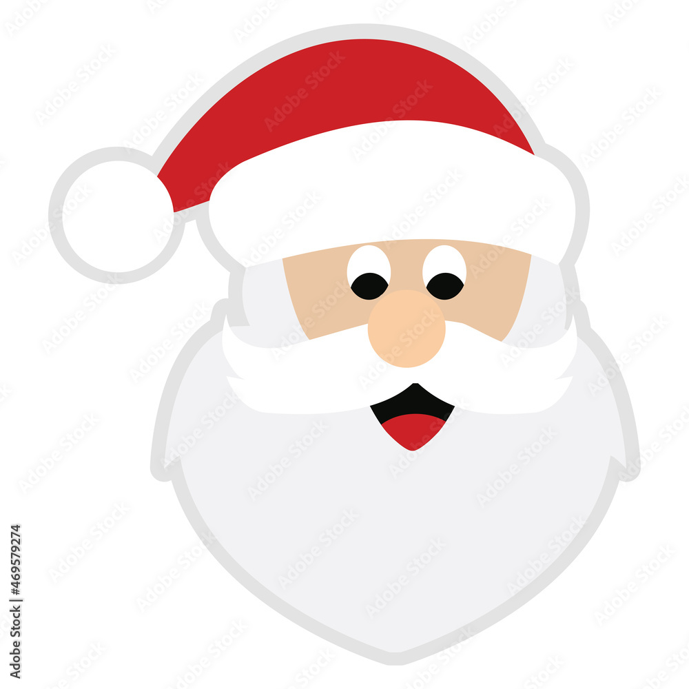 santa claus cartoon and sticker