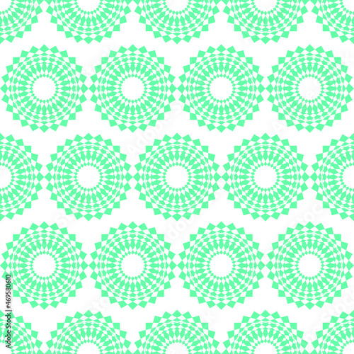 Seamless circle pattern with blue color