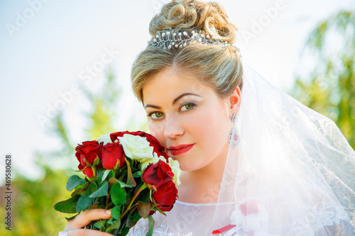 Beautiful and romantic wedding, groom and bride! Family and Marriage. Creation of a family, marriage! Engagement ring