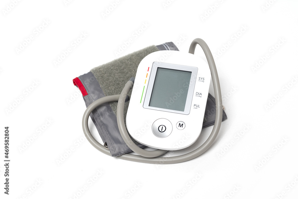 Medical electronic tonometer isolated on white background. Medical electronic tonometer isolated on white background.