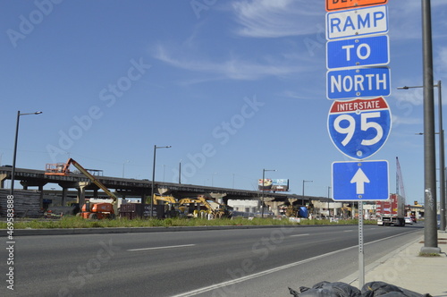 sign on the highway © Adam