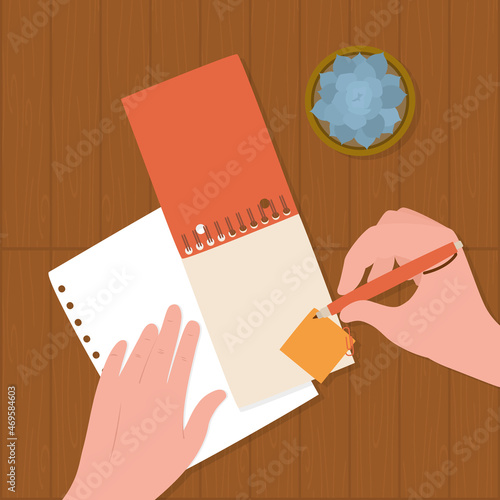 drawing notepad illustration