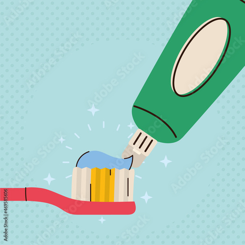 toothbrush and toothpaste