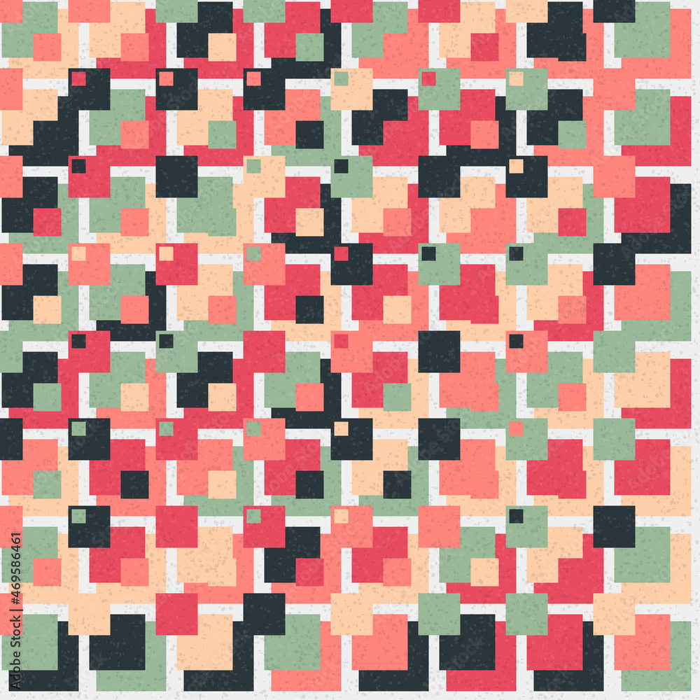 Fototapeta premium Abstract Geometric Pattern generative computational art illustration