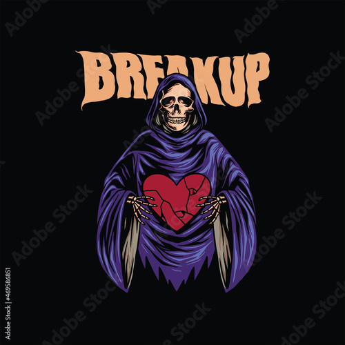grim reaper illustration vector design