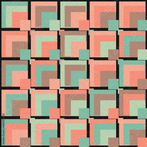 Abstract Geometric Pattern generative computational art illustration