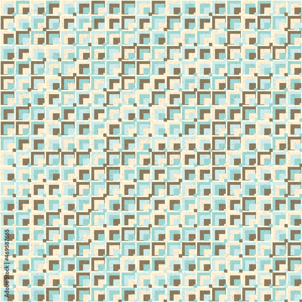 Fototapeta premium Abstract Geometric Pattern generative computational art illustration