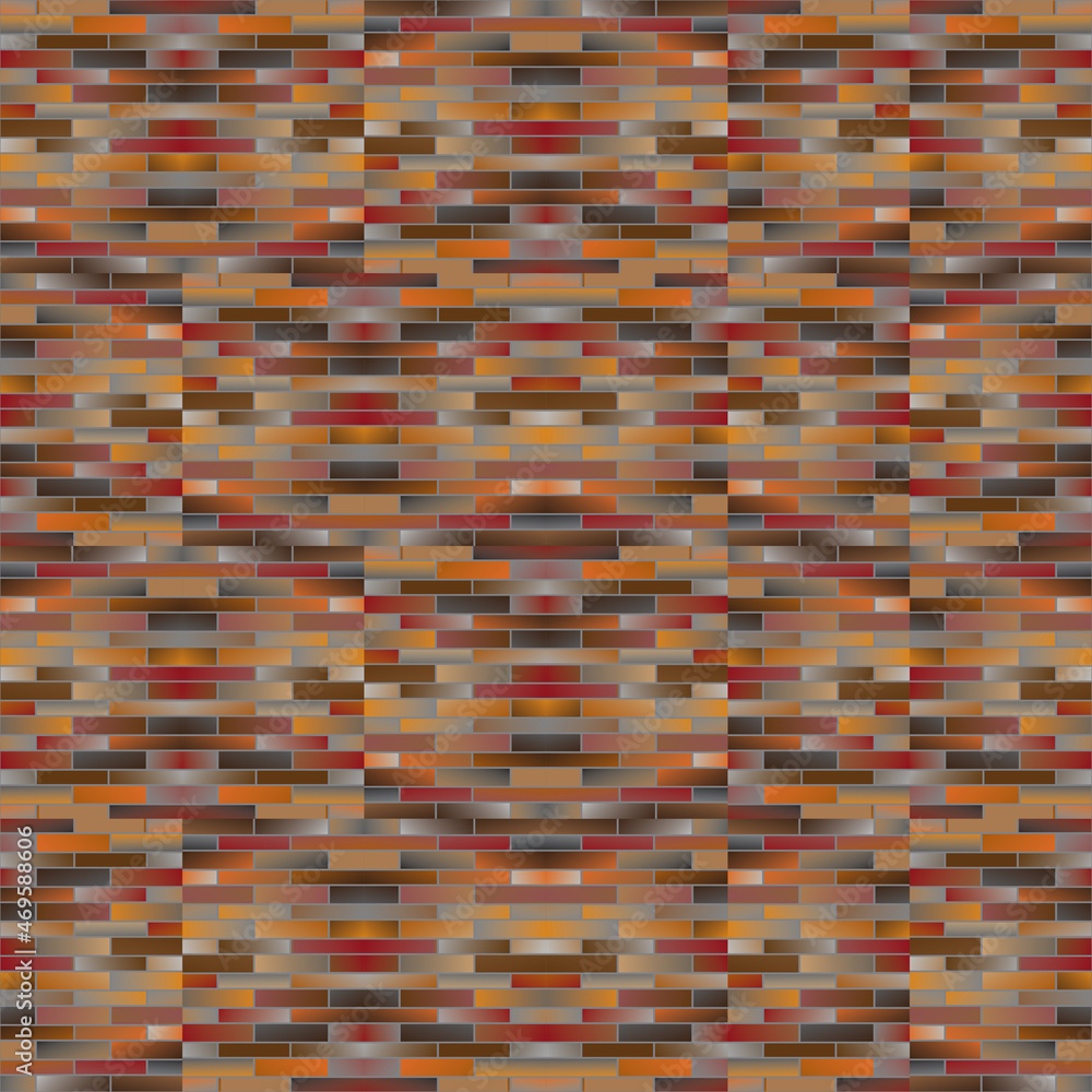 Fragment of a blank brick wall of a building. Seamless background Fragment of a blank brick wall of a building. Seamless background