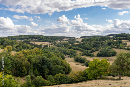 Landscape of the Morvan  Autun  France