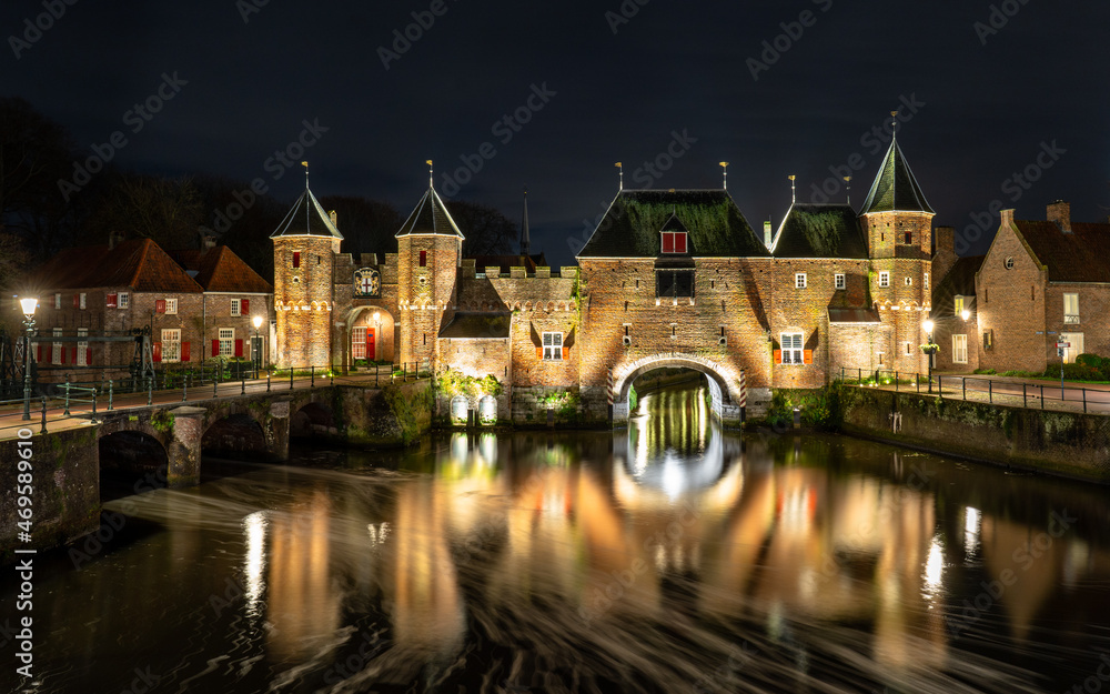 Naklejka premium The medieval Koppelpoort (gate) in Amersfoort, Netherlands