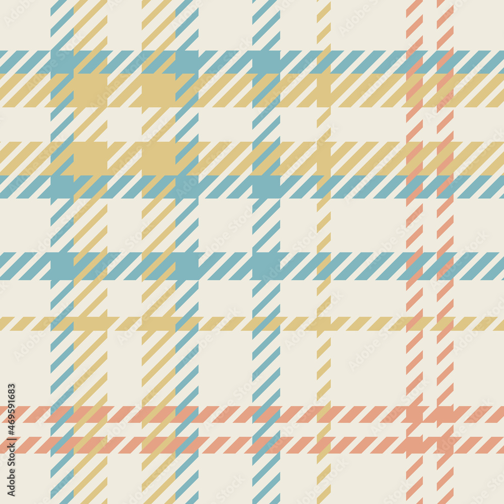 Gender neutral seamless plaid vector pattern. Gingham baby color ...