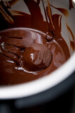 cooking process of chocolate candy
