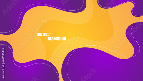 abstract modern liquid background with orange and purple color
