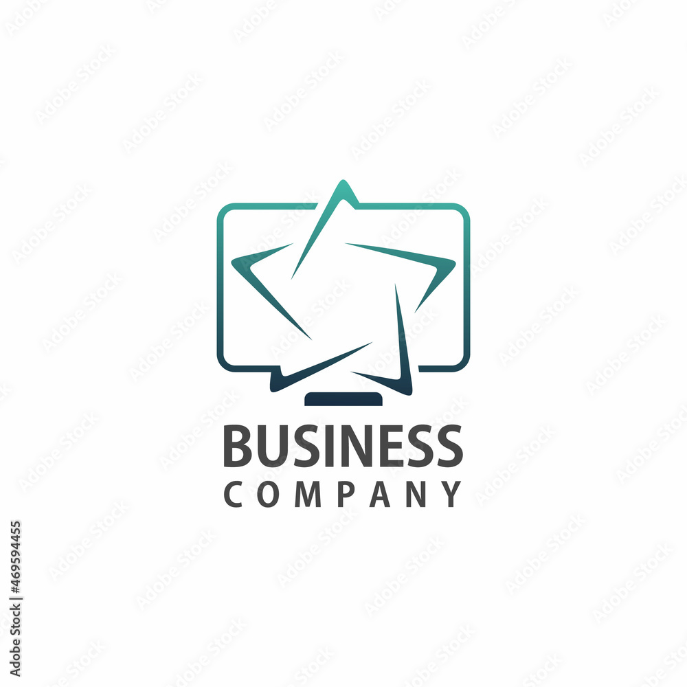 computer logo design vector, logos for technology company computer logo design vector, logos for technology company