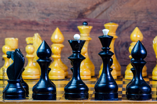chess pieces on a chessboard