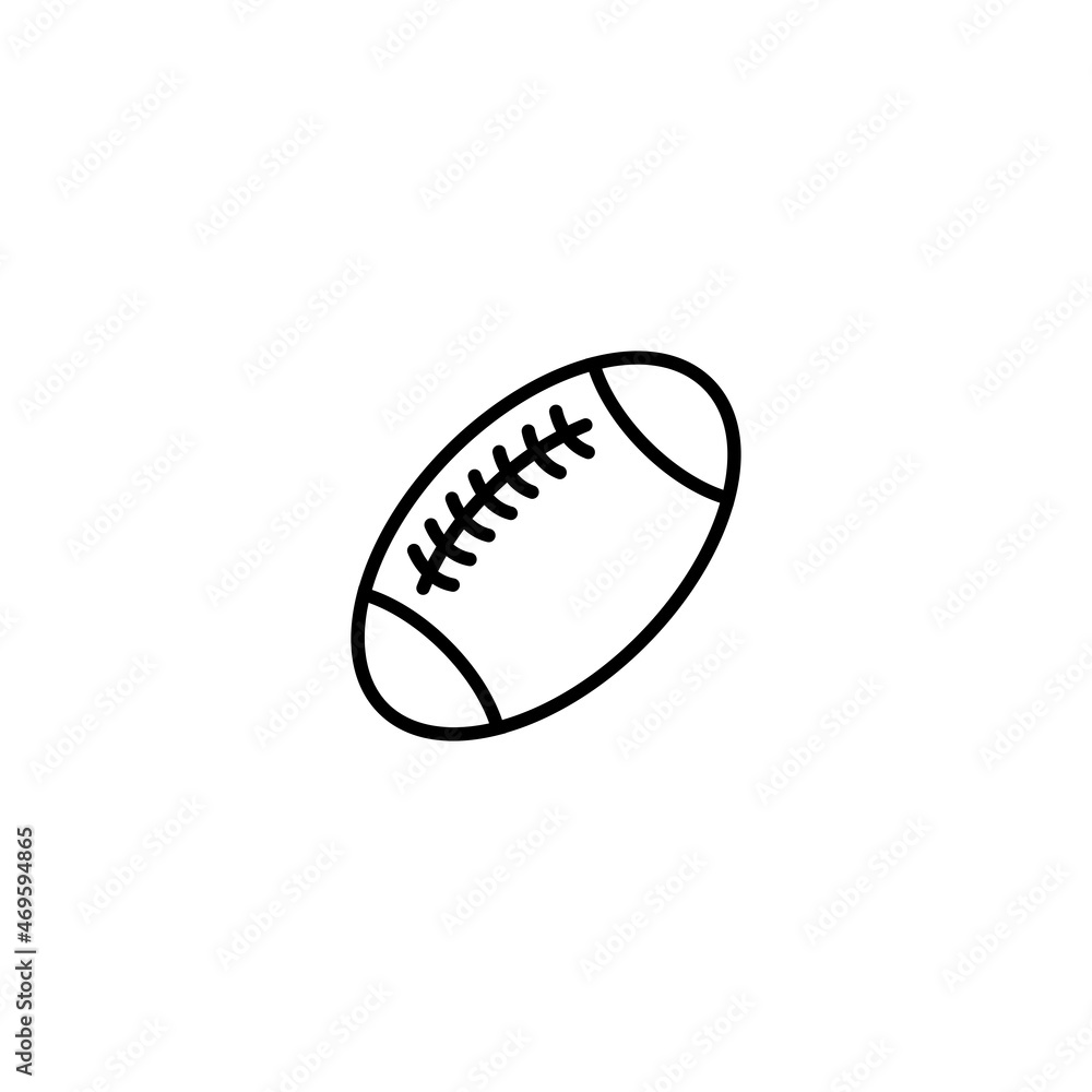 Rugby ball icon, Rugby ball sign vector Rugby ball icon, Rugby ball sign vector
