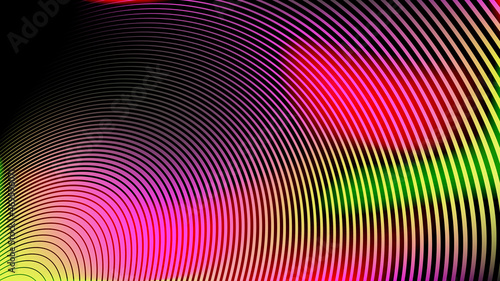 Abstract lines and gradient mesh background, technology virtual reality digital vector art.
